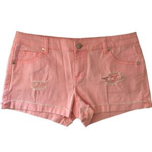 Fire Los Angeles Distressed Junior’s Denim Jean Shorts Size 9